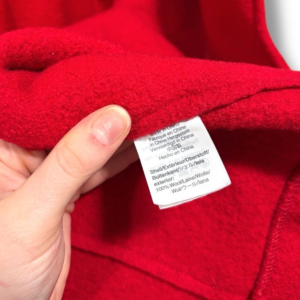 J. Crew Daphne 100% Boiled Wool Top Coat Size 6 Petite - Picture 10 of 10